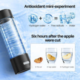 Hydrogen Water Bottle, 3Min 2200PPB Rapid Hydrogen Water Generator -SPE PEM Tech, 14OZ Portable Hydro Water Machine